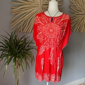 Orange Beach dress or coverup - size sm
